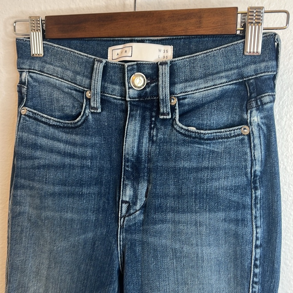 AYR The Riser High Rise Skinny Jeans in Neon Jupiter Size 25 - Picture 4 of 8